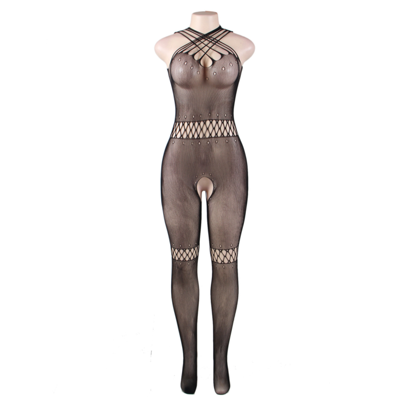 Queen lingerie multistraps sling hollow bodystocking sl-3