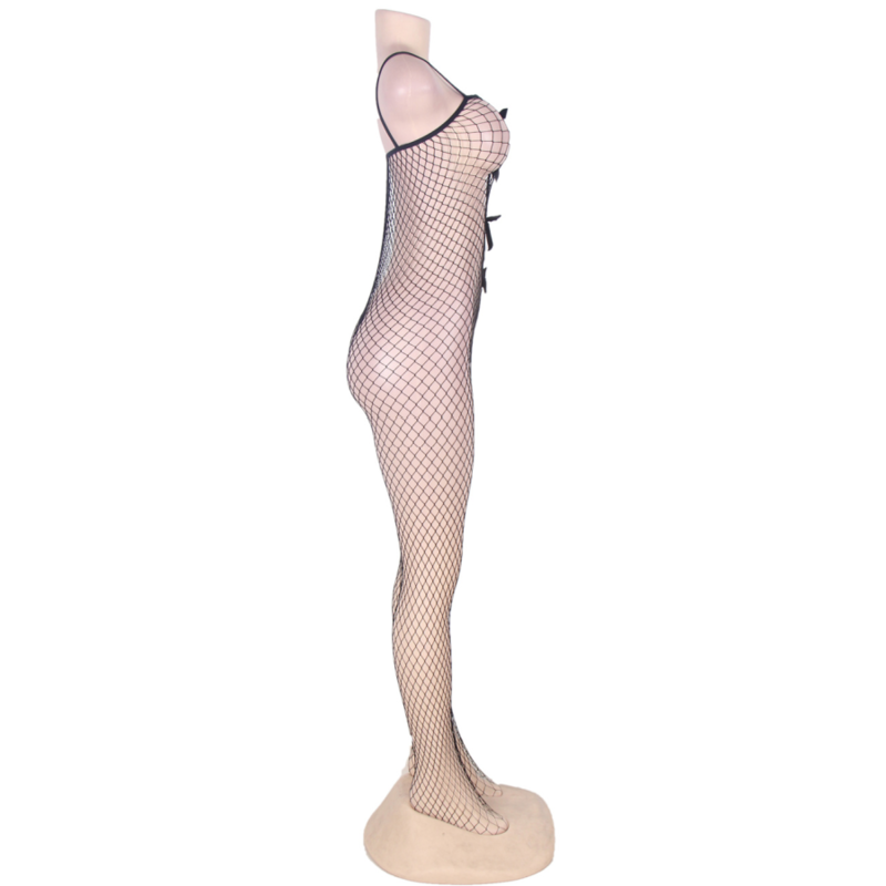 Queen lingerie crothless bowknot bodystocking sl-4