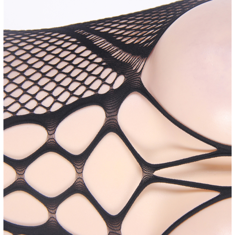 Queen lingerie halter neck e open back bodystocking sl-3