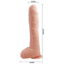 Bellissimo incontro alex lifelike skin dildo 27 cm-1