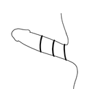 Ohmama 3 silicone rings set - black-1