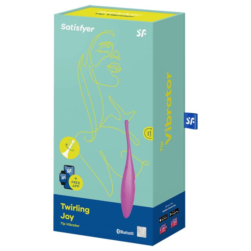 Satisfyer twirling joy clit punta stimolante - fucsia-3