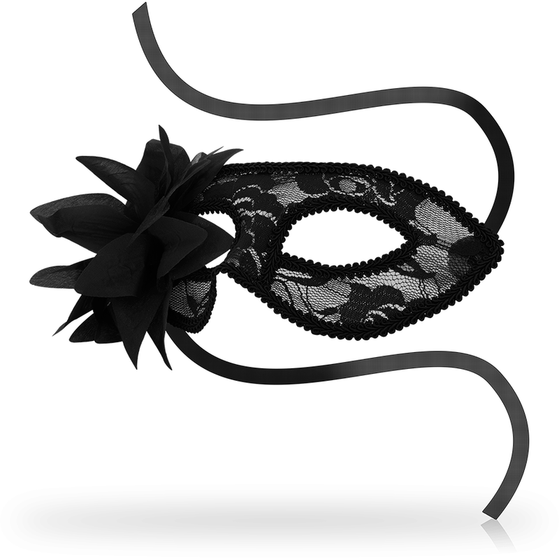 Maschere ohmama maschera in pizzo e fiore - nero-1