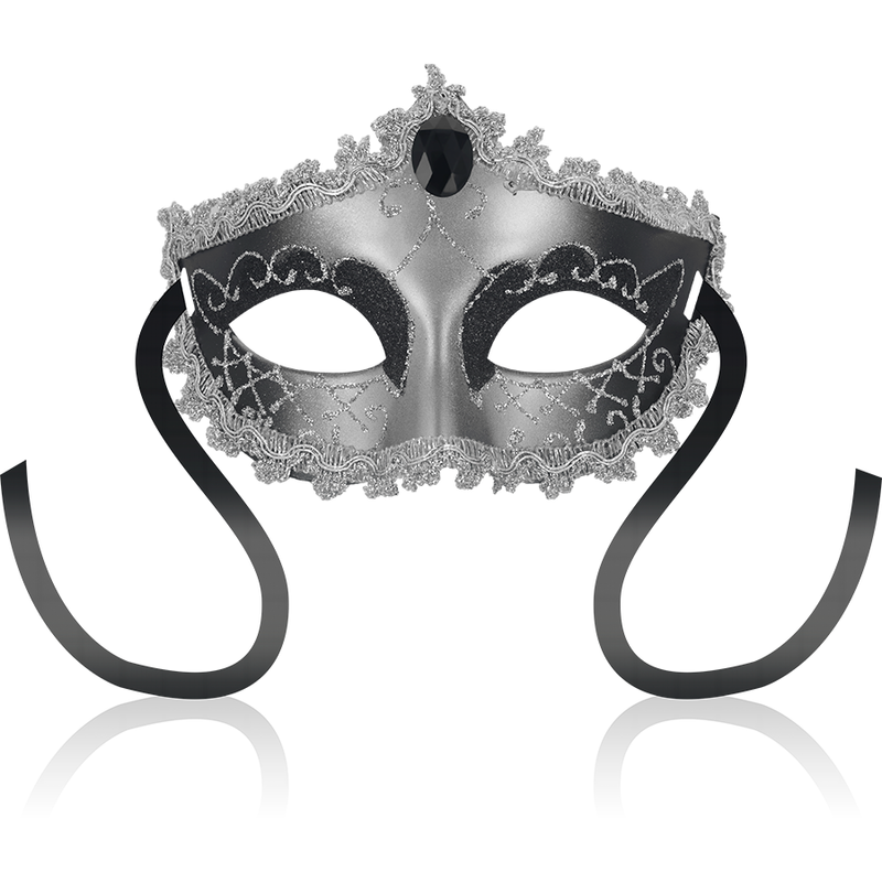 Maschere ohmama maschera occhiale con diamante nero - grigio-0