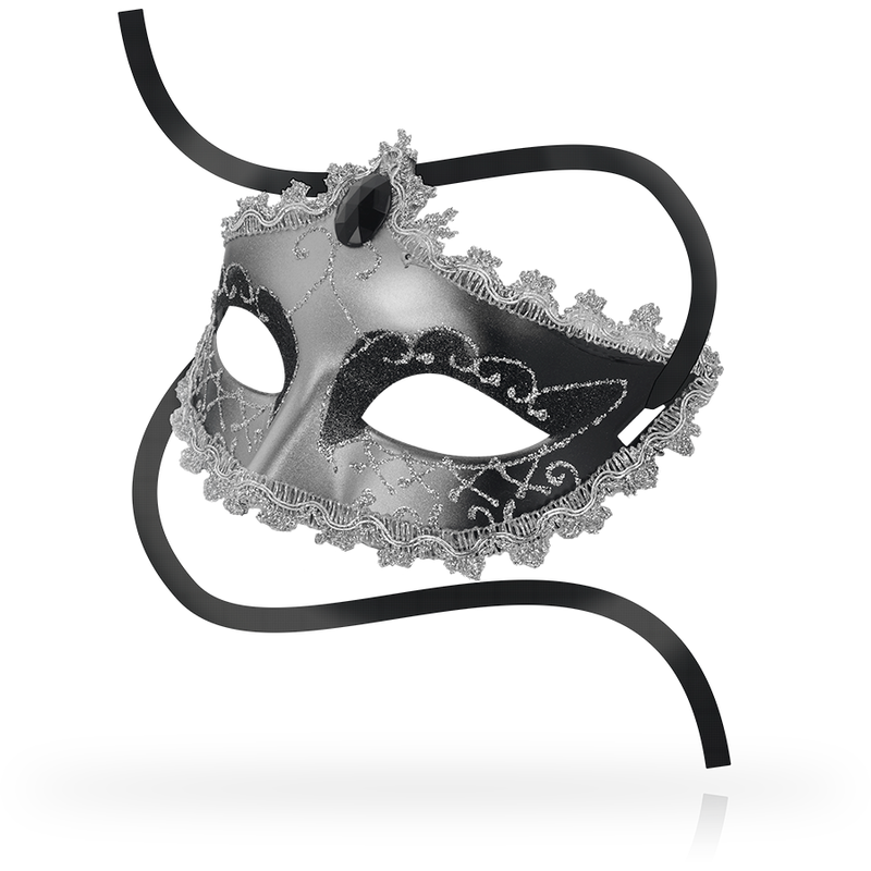 Maschere ohmama maschera occhiale con diamante nero - grigio-1