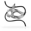 Maschere ohmama maschera fleur de lis - argento-1