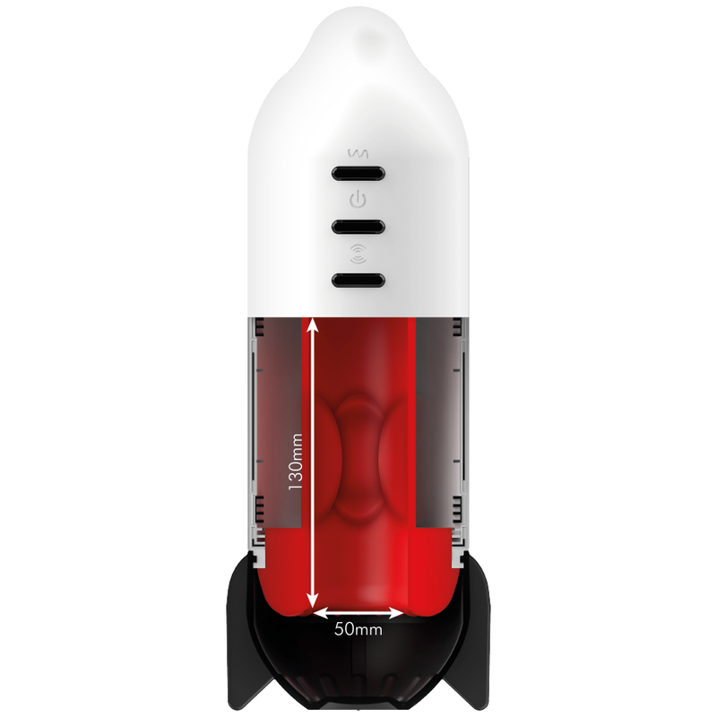 Jamyjob rocket masturbator soft compressione tecnica e vibrazione-0