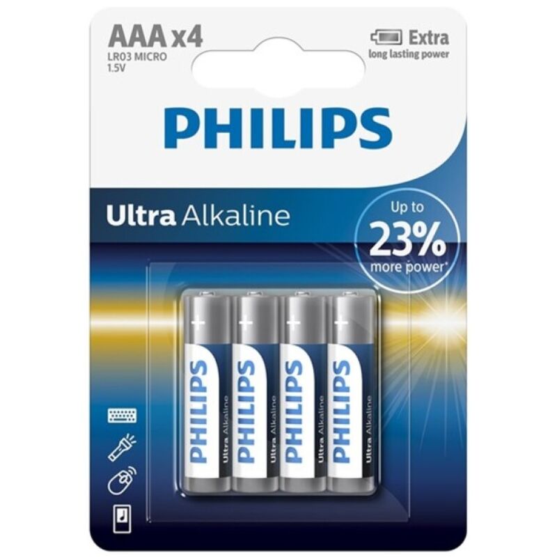 Philips batteria ultra alcalina aaa lr03 4 unitÀ-0