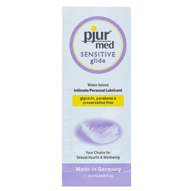 Pjur med sensitive glide lubrificante a base acqua 2 ml-0