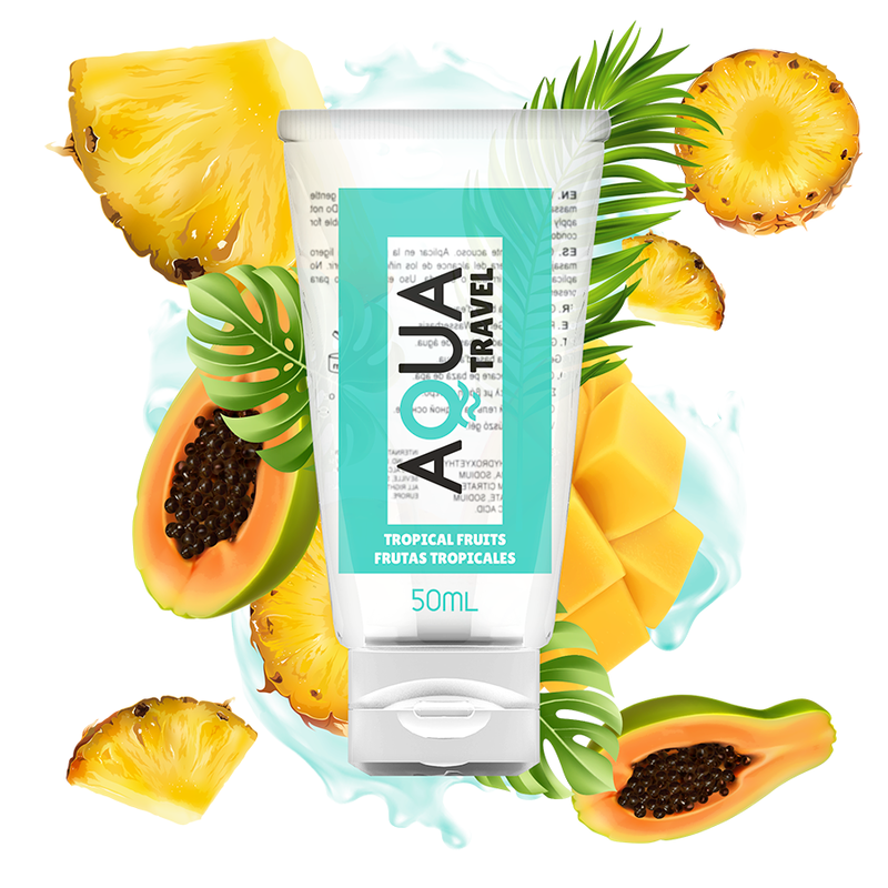 Aqua travel flavour lubrificante a base d''acqua frutta tropicale - 50 ml-0