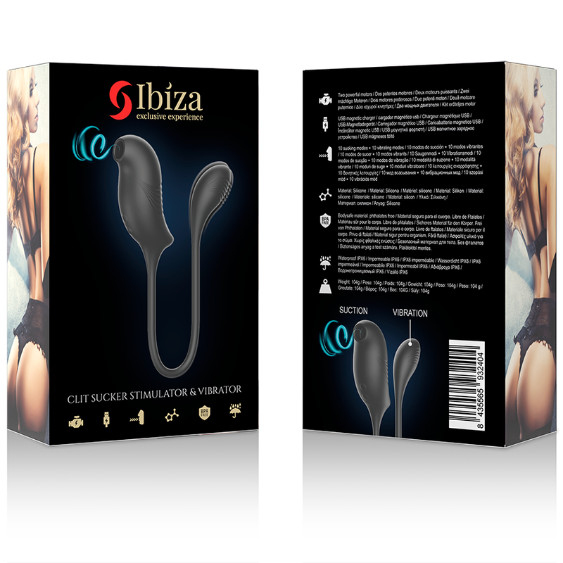 Ibiza clit sucker stimulator and vibrator-6