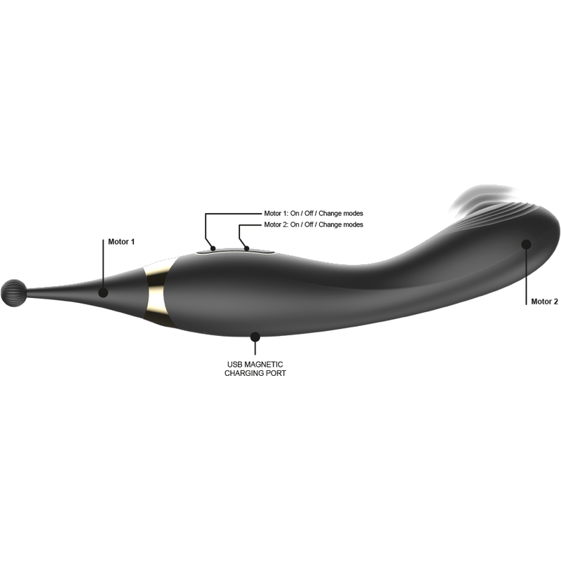 Ibiza interchangeable clitoral stimulator and pulsation g spot vibrator-5