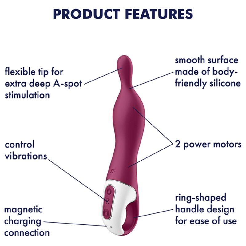 Vibratore satisfyer a-mazing 1 a-spot - bacca-3