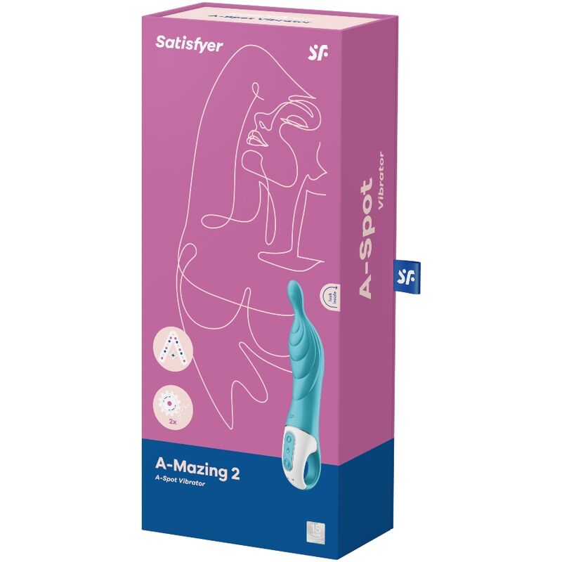 Vibratore satisfyer a-mazing 2 a-spot - turchese-2