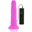 Diversia dildo vibrante flessibile 23 cm - viola-4
