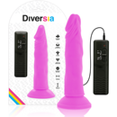 Diversia dildo vibrante flessibile 23 cm - viola-0
