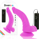 Diversia dildo vibrante flessibile 21,5 cm - viola-0