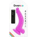 Diversia dildo vibrante flessibile 21,5 cm - viola-6