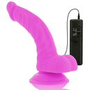 Diversia dildo vibrante flessibile 21,5 cm - viola-7