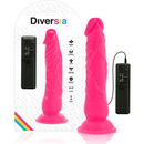 Diversia dildo vibrante flessibile 21 cm - rosa-0