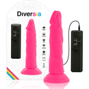 Diversia dildo vibrante flessibile 23 cm - rosa-0