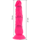 Diversia dildo vibrante flessibile 21 cm - rosa-2