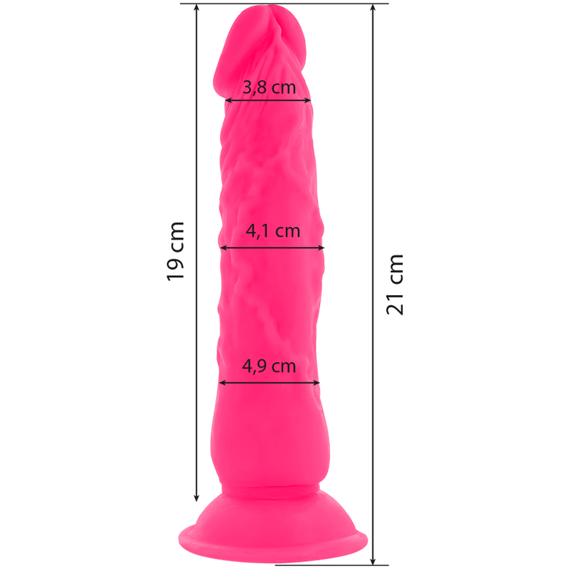 Diversia dildo vibrante flessibile 21 cm - rosa-2