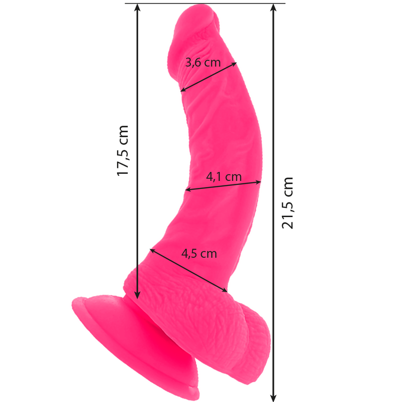 Diversia dildo vibrante flessibile 21,5 cm - viola-2