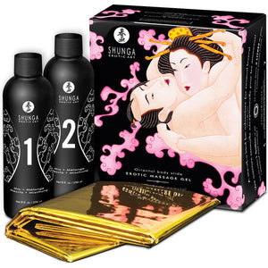 Shunga erotic massage gel oriental body slide fresas con shampagne