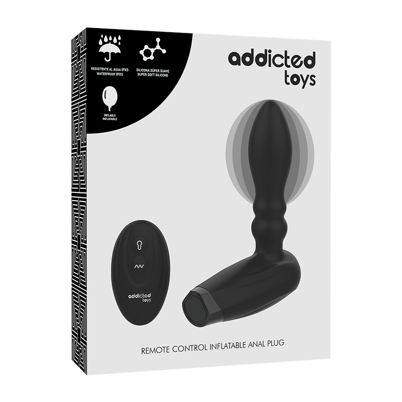 Spina gonfiabile per telecomando addicted toys - 10 modalità di vibrazione-5
