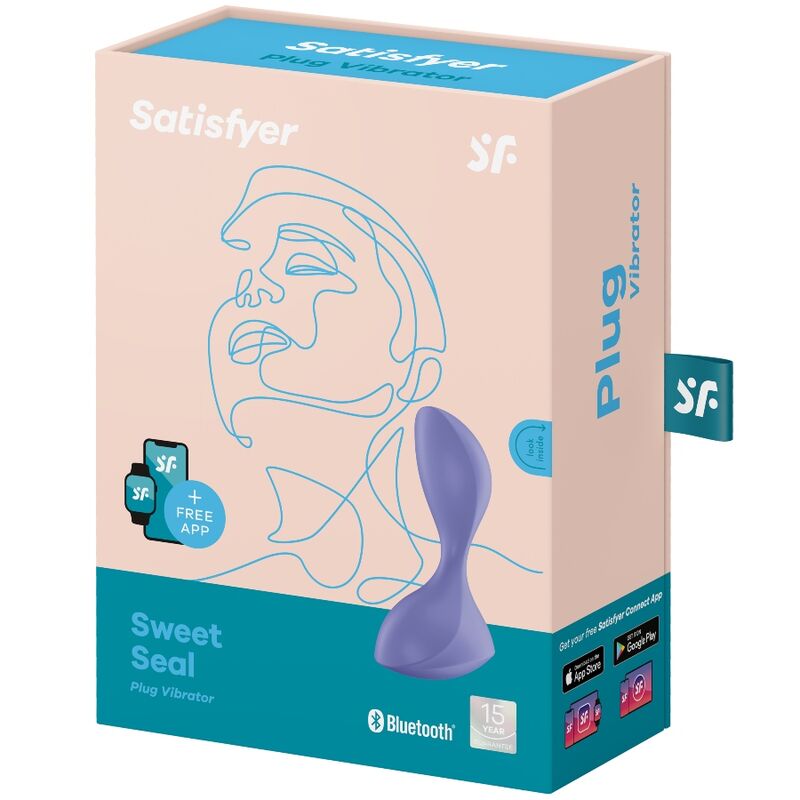 Satisfyer sweet seal vibrating plug app - lilac-3