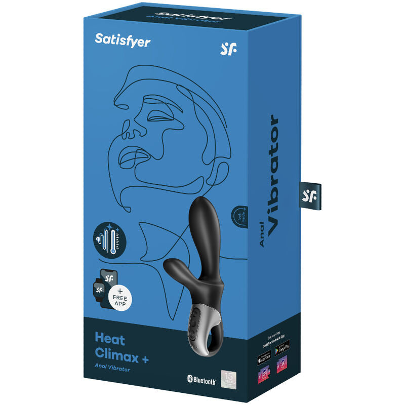 Satisfyer heat climax + anal vibrator app - black-3