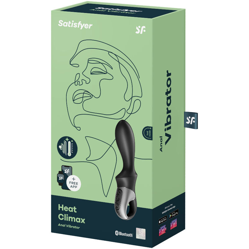 Satisfyer heat climax anal vibrator app - black-3