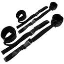 Ohmama fetish nylon e polsini di ritenuta in velcro-0