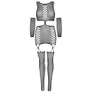 Vestito leg avenue giarter con guanti taglia unica-5