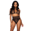 Leg avenue set due pezzi halter crop top e perizoma panty panty taglia unica-0