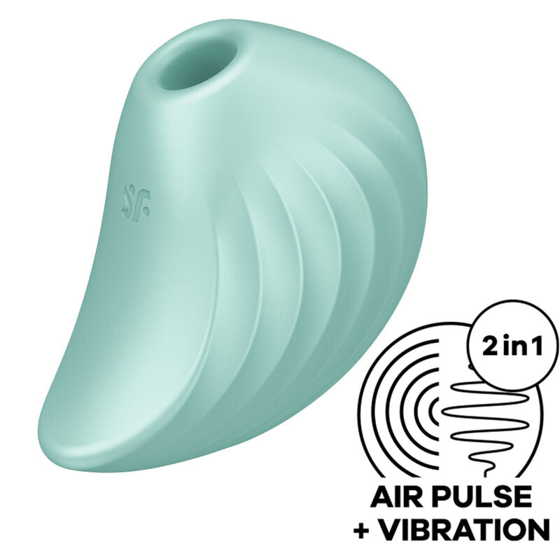 Stimolatore e vibratore satisfyer pearl diver - verde-0