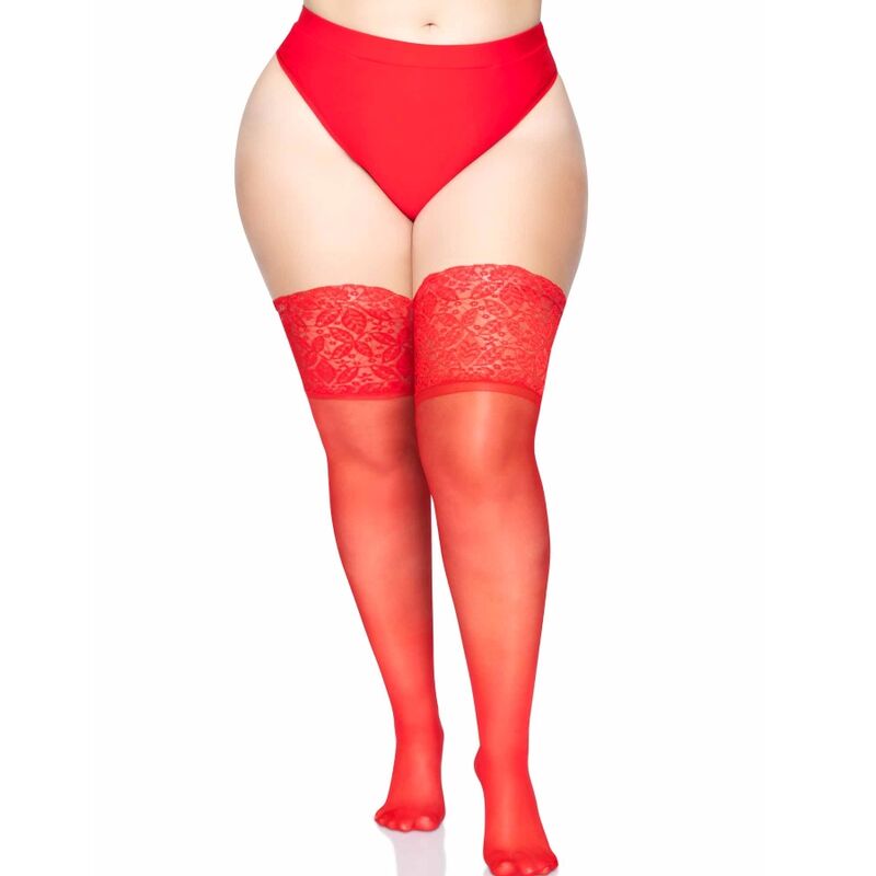 Leg avenue stay up sheer thhigh up plus size-0
