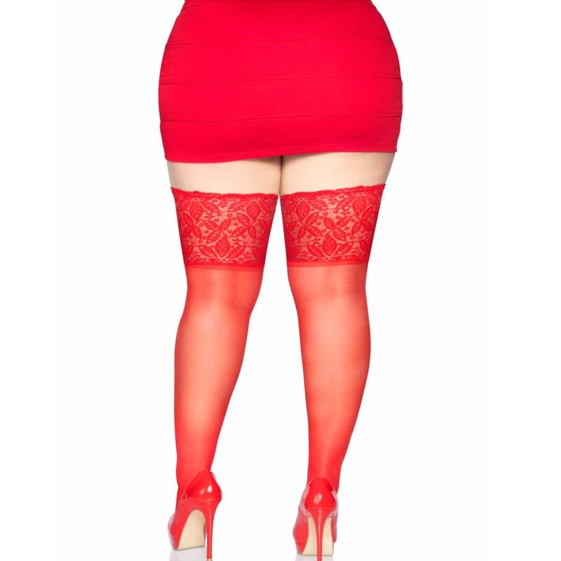 Leg avenue stay up sheer thhigh up plus size-1