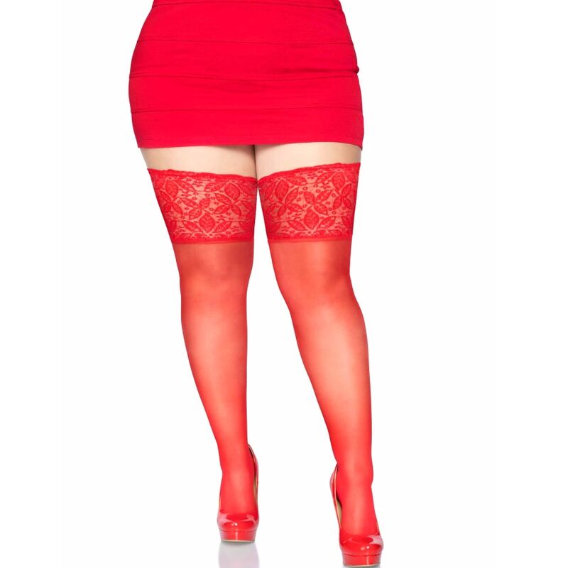 Leg avenue stay up sheer thhigh up plus size-3