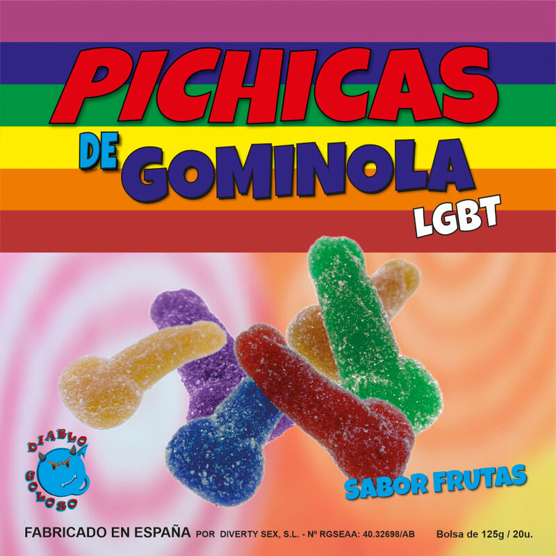 Pride - frutta gummy penis con zucchero lgbt-0