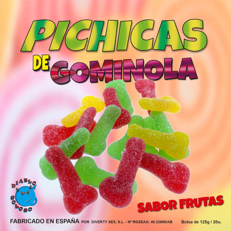 Diablo picante - frutta gummy pene con zucchero-0