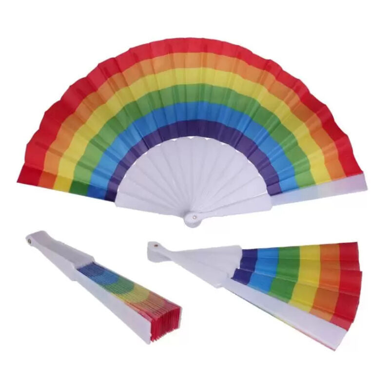 Pride - ventaglio in tessuto con bandiera lgbt