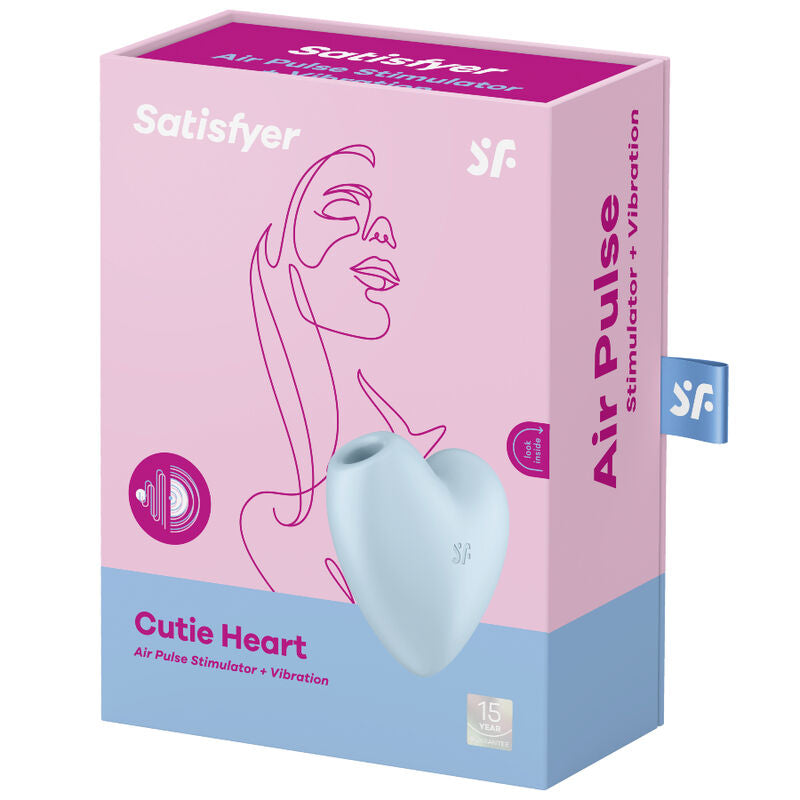 Satisfyer cutie cuore stimolatore e vibratore - blu-3