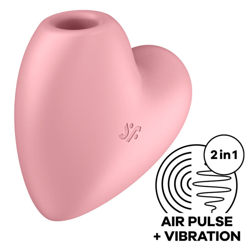 Satisfyer cutie cuore stimolatore e vibratore - rosa-0