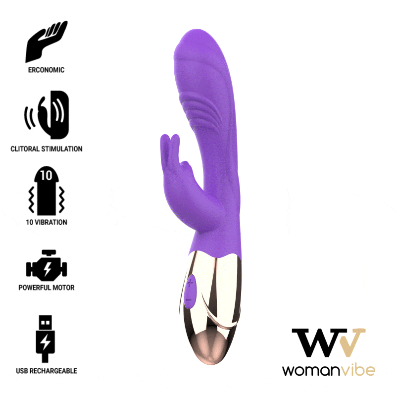 Vibratore womanvibe viora ricaricabile in silicone-0