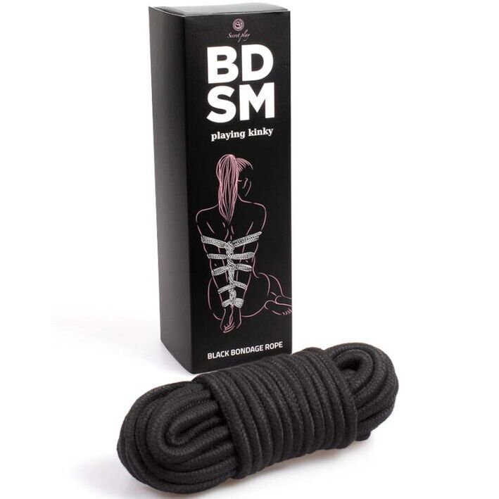 Secretplay black bondage rope - collezione bdsm-0