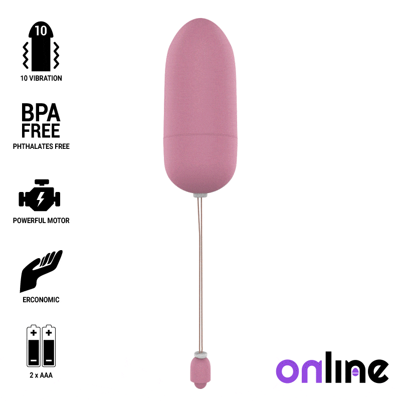 Online uovo vibrante impermeabile - rosa-0