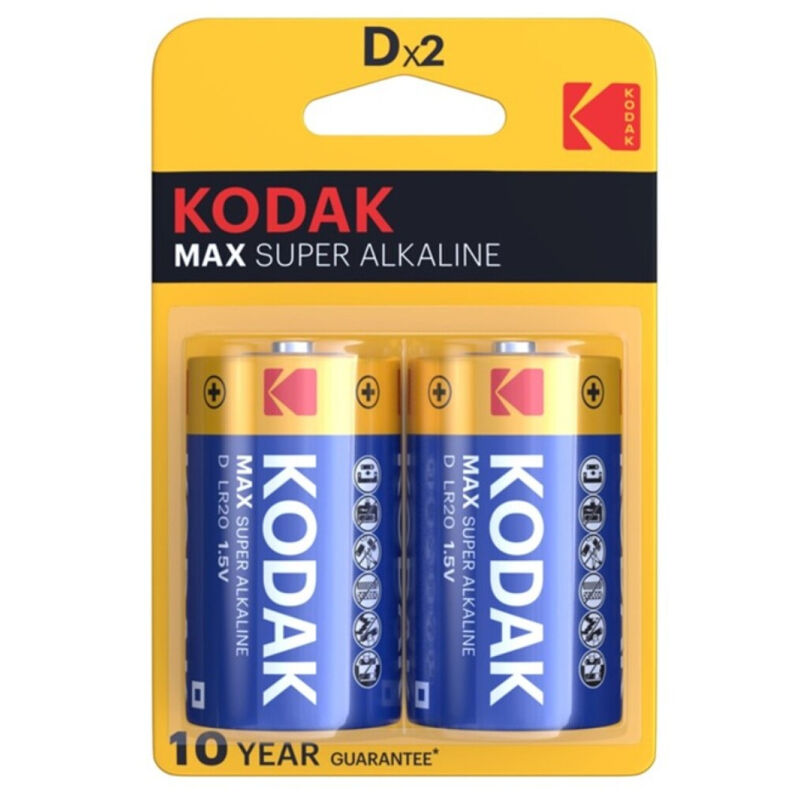 Batteria alcaline kodak max d lr20 2 unitÀ-0