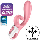 Satisfyer hug me rabbit vibrator app - pink-0